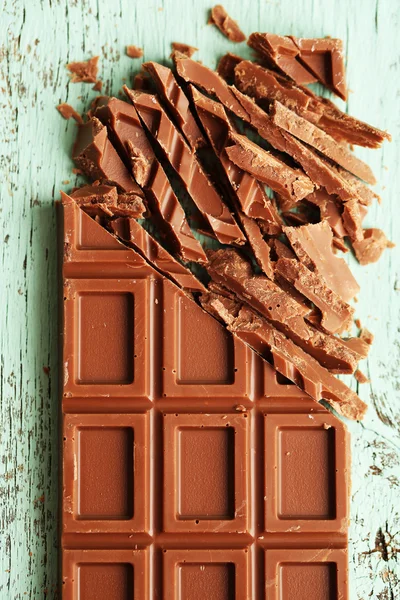 Milk chocolate bar — Stock Photo, Image