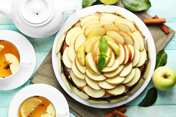 Hausgemachter Apfelkuchen — Stockfoto