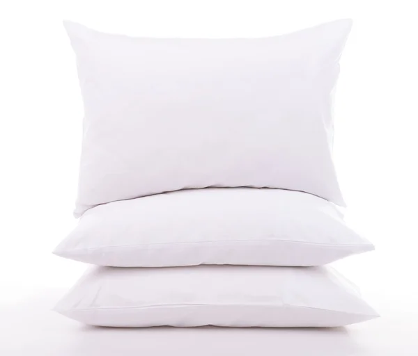 Branco novos travesseiros — Fotografia de Stock