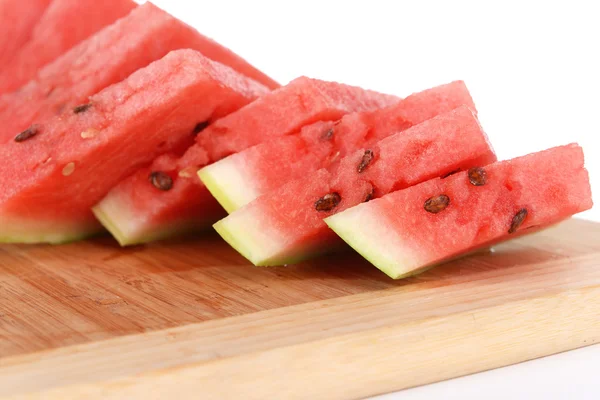 Watermelon on cutting board — Stock Photo, Image