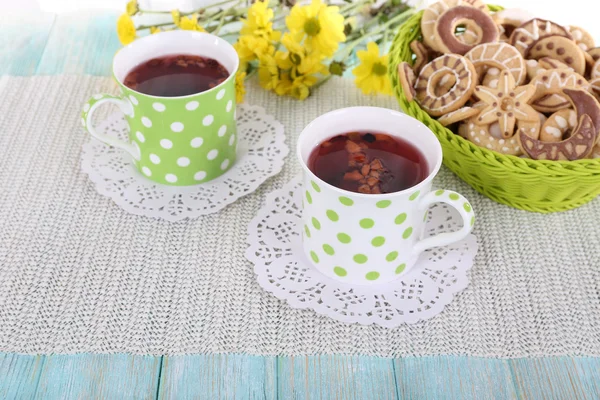 Two polka dot cups — Stock Photo, Image