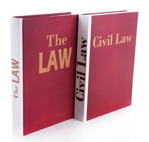 Books of Law isolated on white — Stock Photo, Image