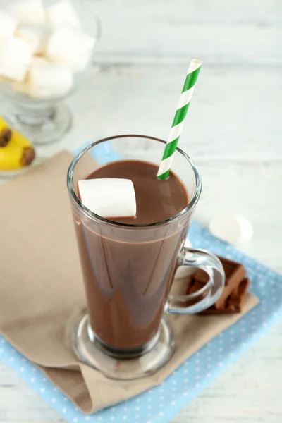 Chocolate drink with marshmallows — Stock Photo, Image