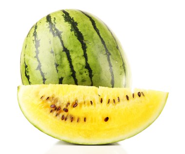 beyaz izole sarı karpuz