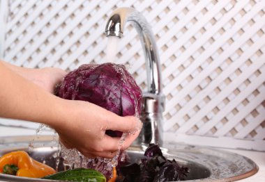 çamaşır sebze, yakın çekim