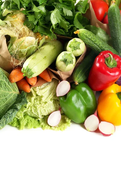 Verduras orgánicas frescas, primer plano — Foto de Stock