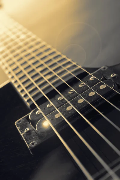 Guitar strings, close-up — Stock Photo, Image