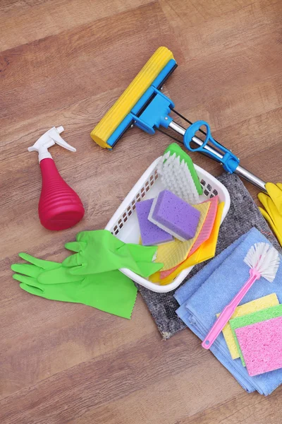 Collection of cleaning products — Stock Photo, Image