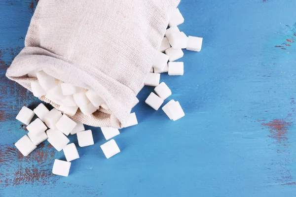 Refined sugar in bag — Stock Photo, Image