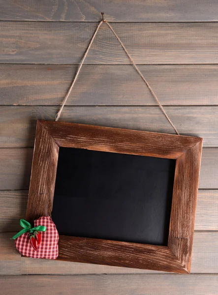 Vintage frame on wooden background — Stock Photo, Image