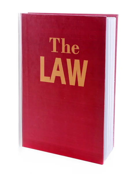 Book of Law on white — Stock Photo, Image