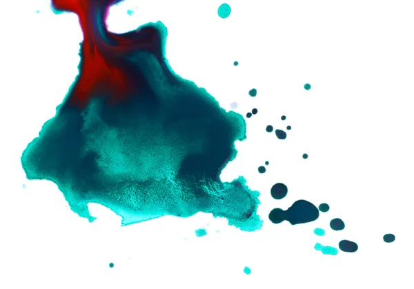 Spilled paint on white — Stock Photo, Image