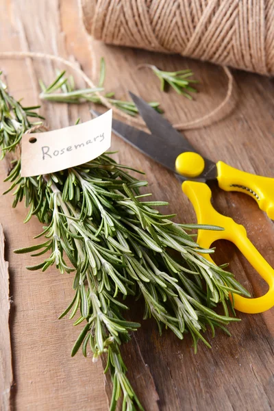 Rosemary on table close-up — Stock Photo, Image