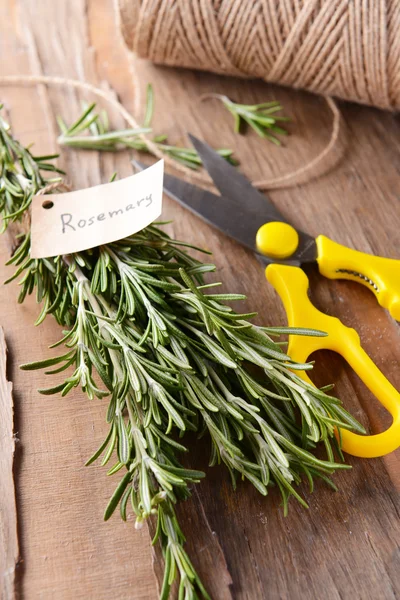 Rosemary na mesa close-up — Fotografia de Stock