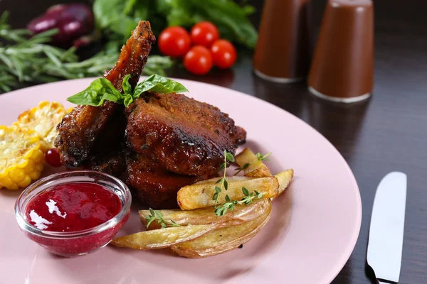 Lammkoteletts gebraten — Stockfoto