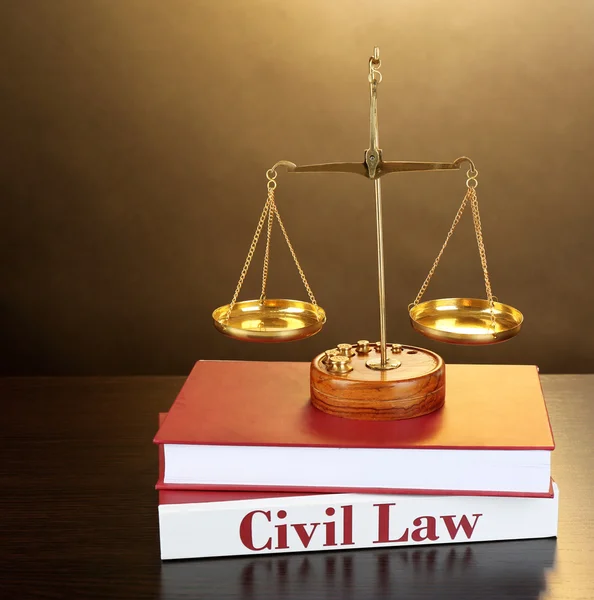 Books of Law on table — Stock Photo, Image