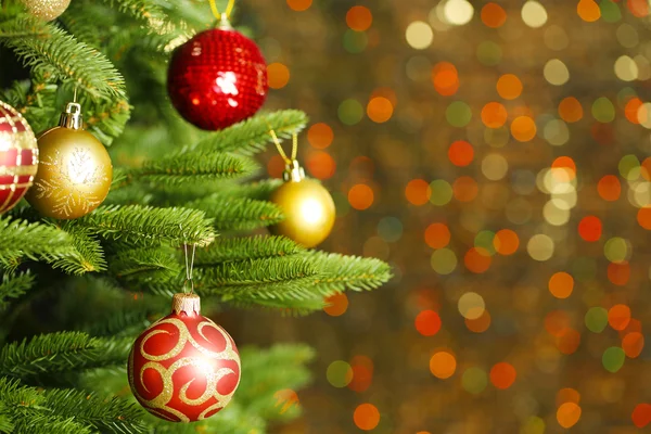 Decorated Christmas tree — Stock Photo, Image