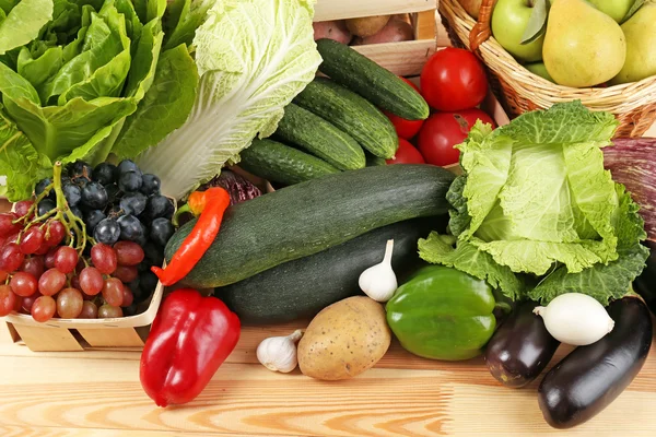 Fresh organic vegetables, close up — Stock Photo, Image