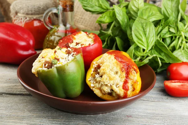 Prepared stuffed peppers — Stock Photo, Image