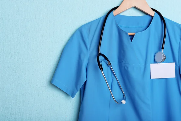 Doctor's uniform with stethoscope — Stock Photo, Image