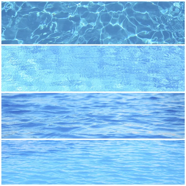 Water waves in swimming pool — Stock Photo, Image