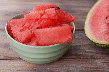 Dilim karpuz kase ahşap tablo