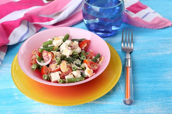 Fresh breakfast consisting of vegetable salad served on the table — Stock Photo, Image