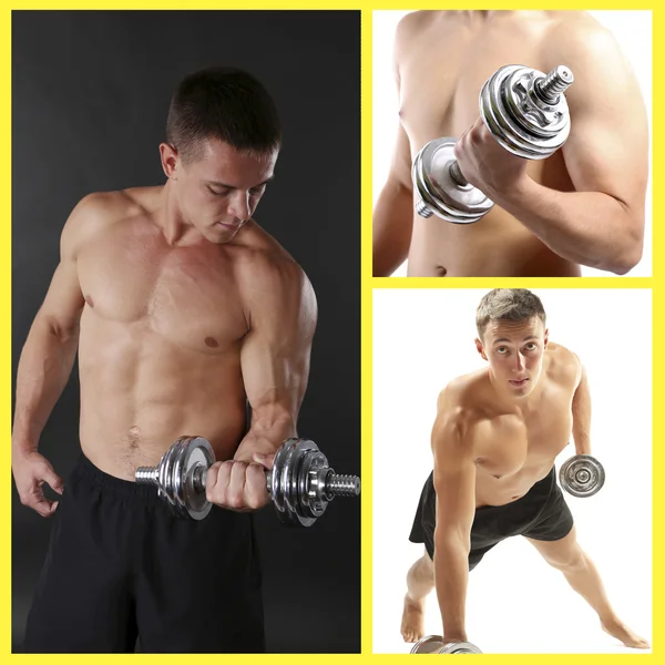 Young muscular sportsman — Stock Photo, Image