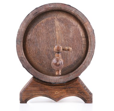 Tek varil üzerinde beyaz