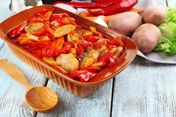 Ragú de verduras en la mesa — Foto de Stock