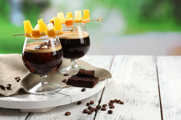 Espresso-Cocktail serviert — Stockfoto