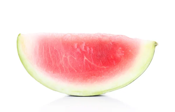 Plátek melounu izolovaného na bílém — Stock fotografie