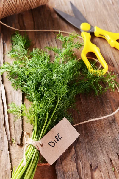 Dill on table close-up — Stock Photo, Image