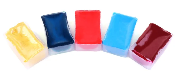 Watercolor paint cubes — Stock Photo, Image