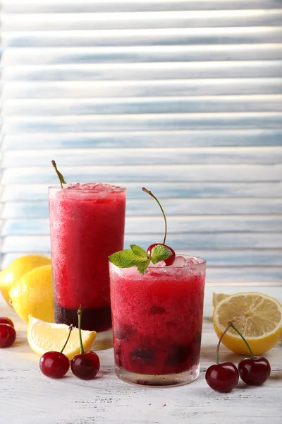 Fresh cold cherry cocktail — Stock Photo, Image