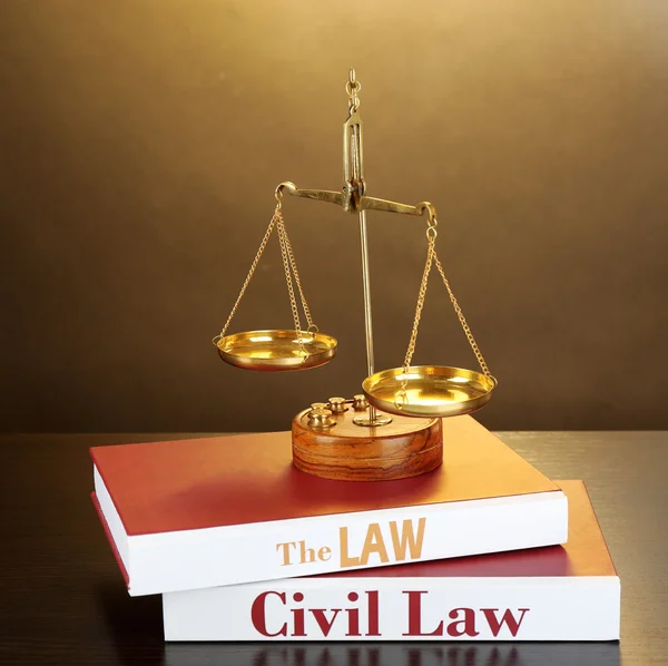 Books of Law on table — Stock Photo, Image