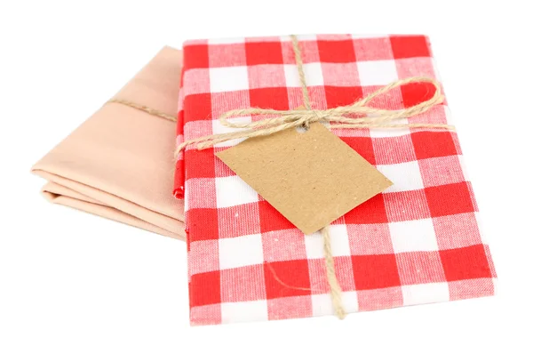Beautiful red  napkins — Stock Photo, Image