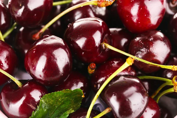 Sweet cherries background — Stock Photo, Image