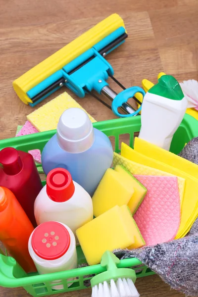 Collection of cleaning products — Stock Photo, Image