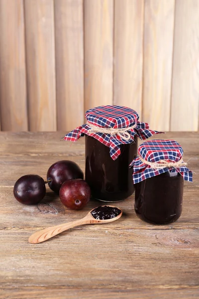 Tasty plum jam — Stock Photo, Image