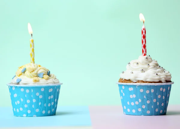 Heerlijke verjaardag cupcakes — Stockfoto