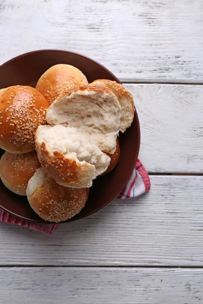 ゴマとおいしいパン — ストック写真