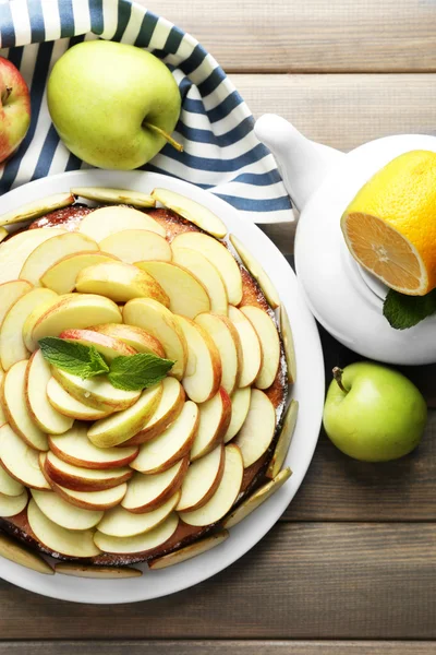 Torta de maçã caseira — Fotografia de Stock