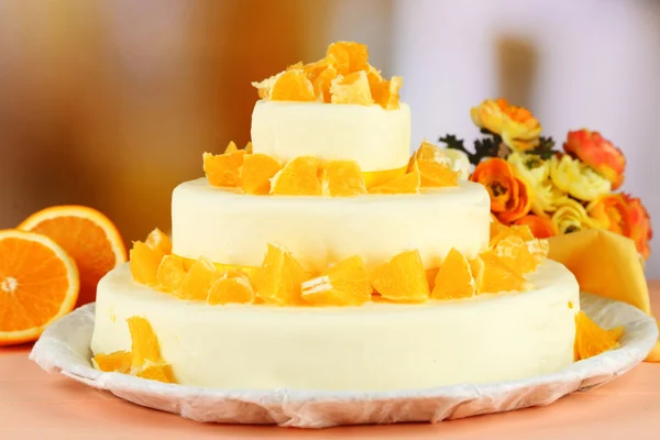 Magnifique gâteau de mariage — Photo