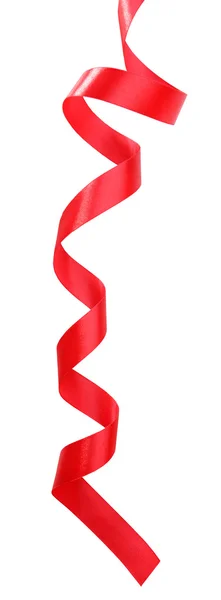 Shiny red ribbon — Stock Photo, Image