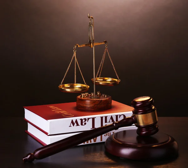 Books of Law on table — Stock Photo, Image