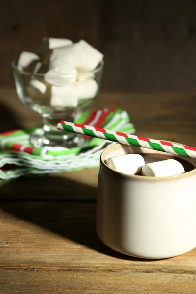 Chocolat chaud aux guimauves — Photo