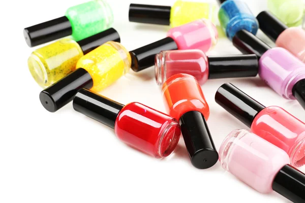 Colorful nail polishes — Stock Photo, Image