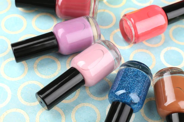 Kleurrijke nagel poetsmiddelen — Stockfoto