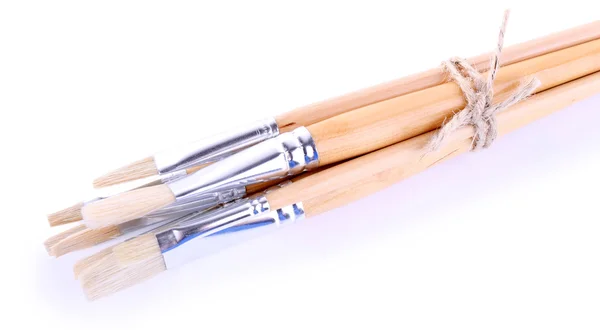 Paint brushes on white — Stock Photo, Image